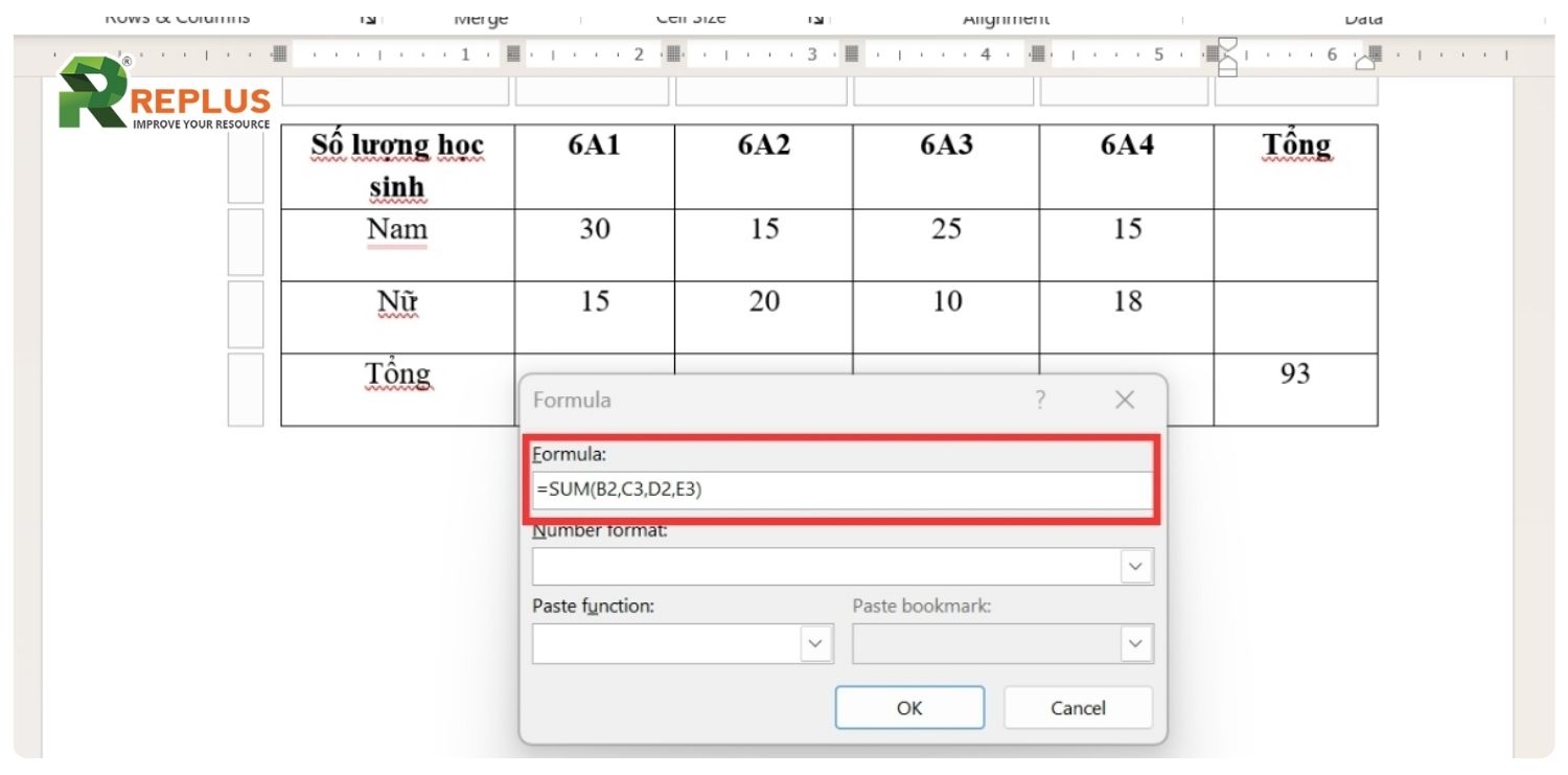 Không cần Excel, làm chủ cách tính tổng trong Word mau lẹ 4 cách tính tổng trong word