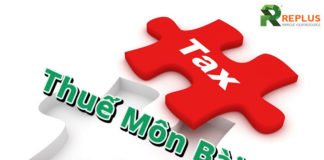 thuế môn bài doanh nghiệp 2018