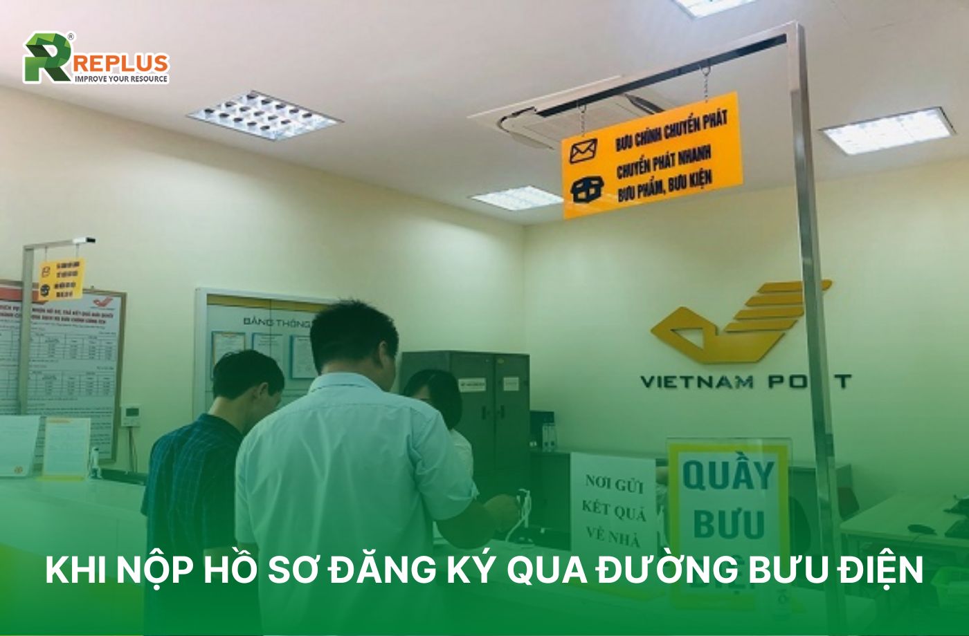 Khi nộp hồ sơ đăng ký qua đường bưu điện