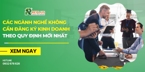 Các ngành nghề không cần đăng ký kinh doanh theo quy định mới nhất 2