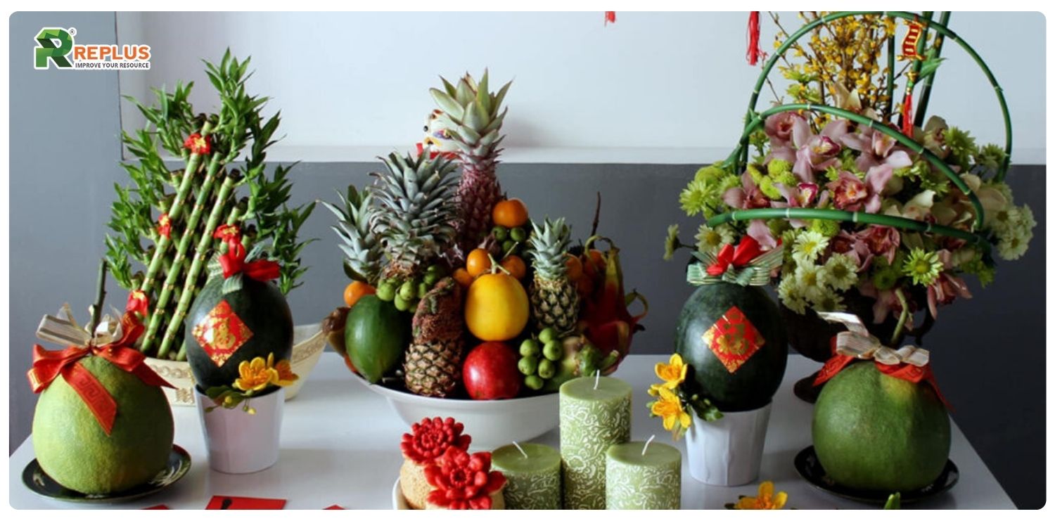 mâm ngũ quả ngày tết